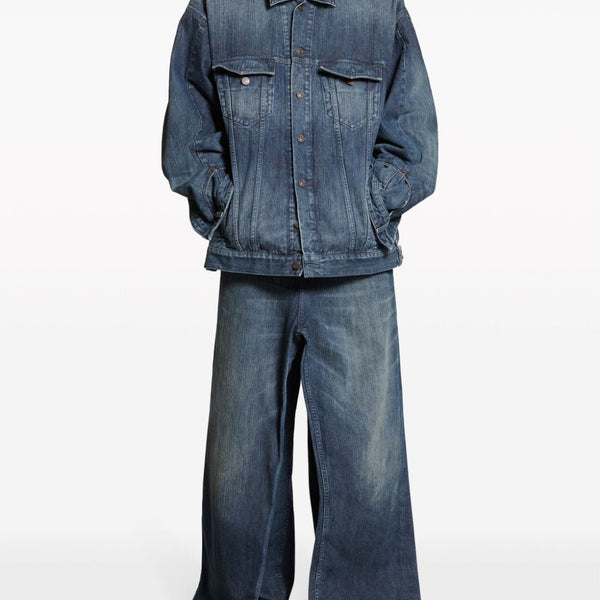Balenciaga Jackets? BALENCIAGA Oversized Denim Jacket for Men Premium Casual Designer Jacket