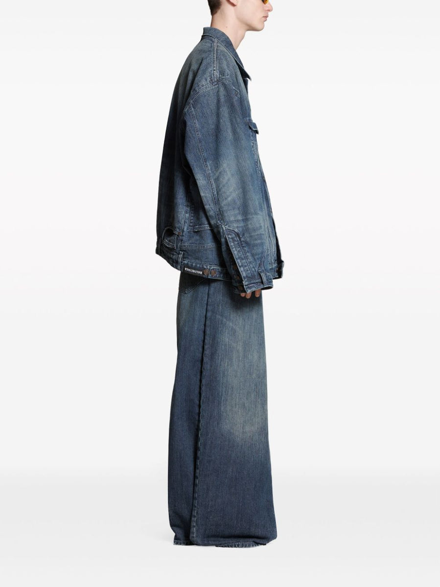 Balenciaga Jackets? BALENCIAGA Oversized Denim Jacket for Men Premium Casual Designer Jacket