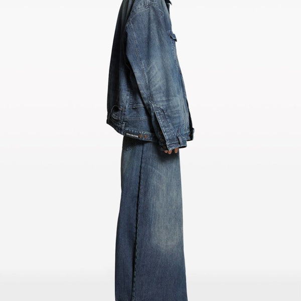 Balenciaga Jackets? BALENCIAGA Oversized Denim Jacket for Men Luxury Designer Outerwear Jacket
