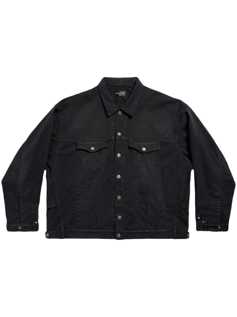 Balenciaga Jackets? BALENCIAGA Deconstructed Denim Jacket - Men's Classic Fit Premium Casual Designer Jacket