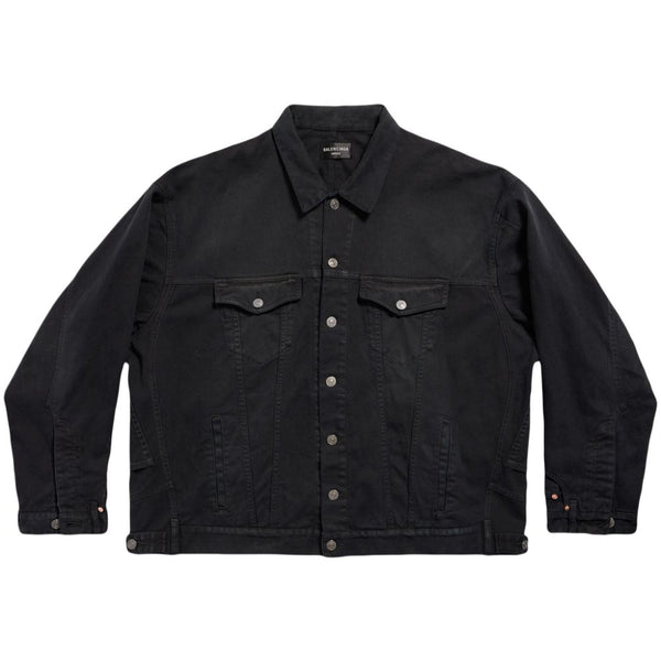 Balenciaga Jackets? BALENCIAGA Deconstructed Denim Jacket - Men's Classic Fit Premium Casual Designer Jacket