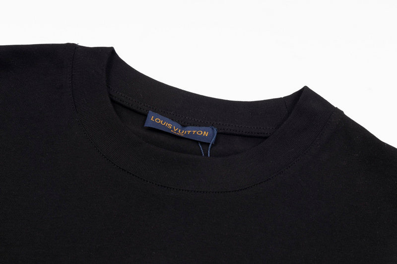 Front view of Louis Vuitton cotton t-shirt with monogram-inspired silhouette