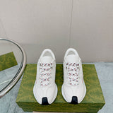 Gucci soft grey luxury sneakers view 6 classic court silhouette