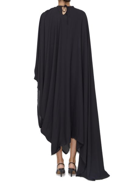 Balenciaga Dresses- BALENCIAGA Asymmetric Hem Crepe Mini Dress with Back Lace-Up Closure Chic Everyday Designer Dress