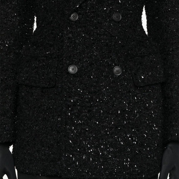 Balenciaga Jackets- BALENCIAGA Double-Breasted Boucle Loop Blazer Premium Casual Designer Jacket