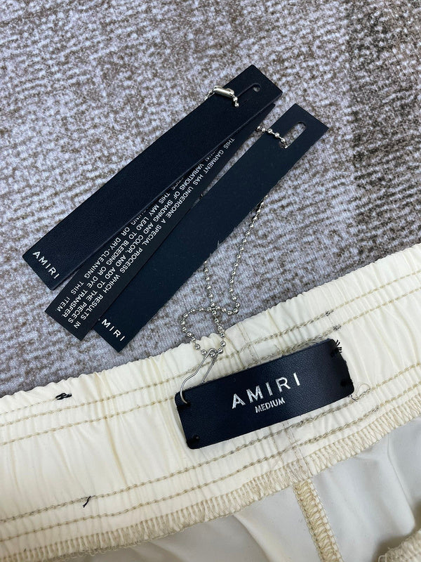 Close-up of Amiri t-shirt craftsmanship
