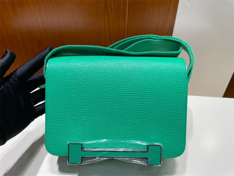 Sophisticated bag shown from front angle