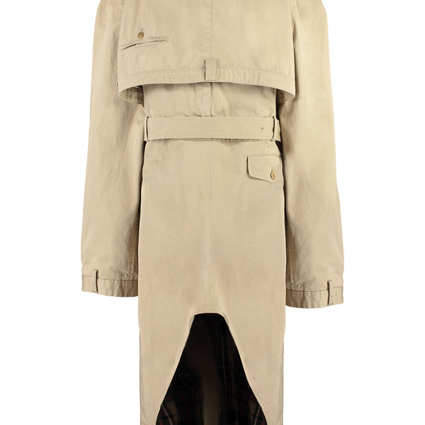 Balenciaga Jackets? BALENCIAGA Oversized Cotton Trench Jacket for Women Stylish Everyday Designer Outerwear