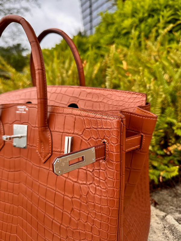 Close-up detail of understated bag design