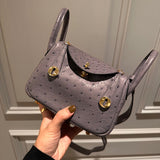 Close-up detail of considered bag design