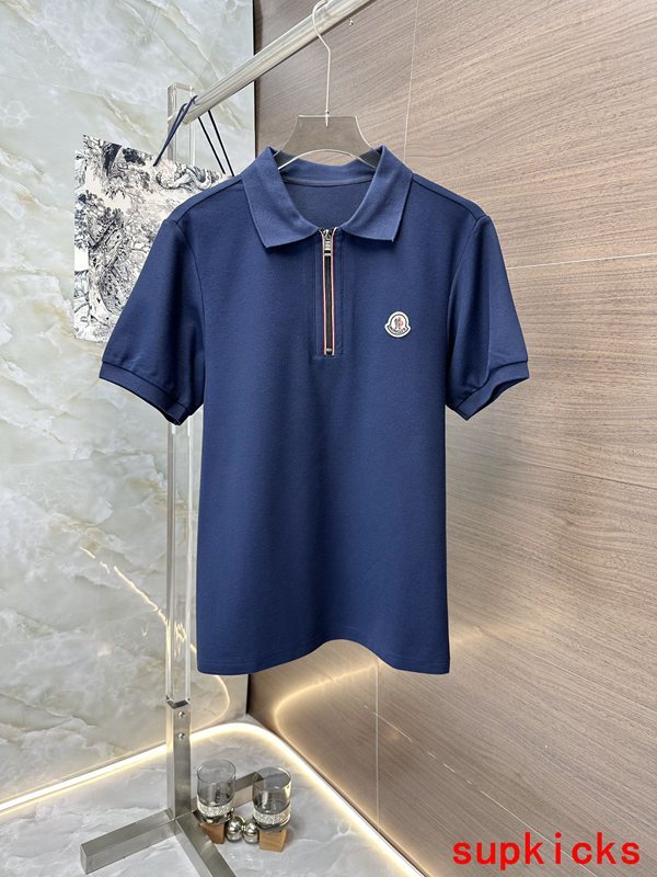 Front view of Moncler luxury clothing with tailored silhouette