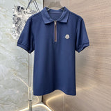 Front view of Moncler luxury clothing with tailored silhouette