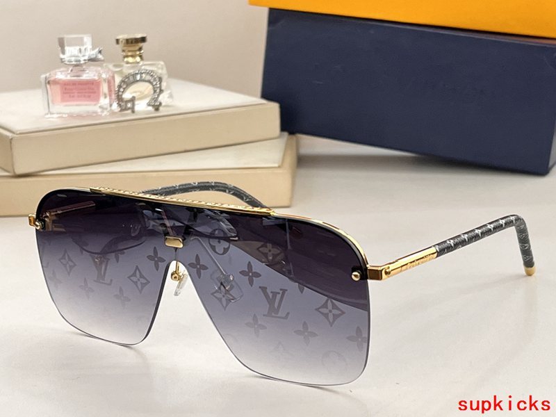 Front view of Louis Vuitton unisex sunglasses