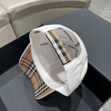 Close-up detail view of Burberry unisex cap