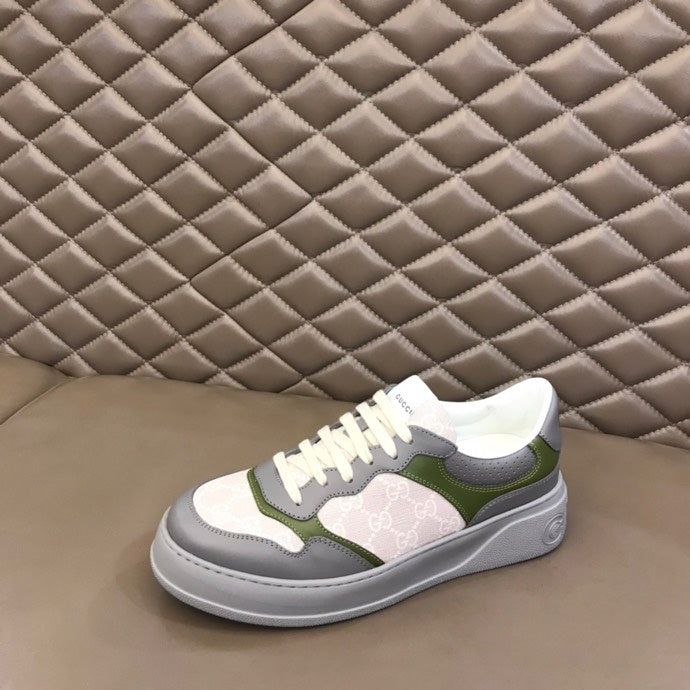 Gucci fresh white-and-black luxury sneakers view 6 breathable knit upper