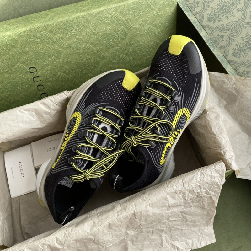 Gucci classic monochrome luxury sneakers view 5 everyday casual design