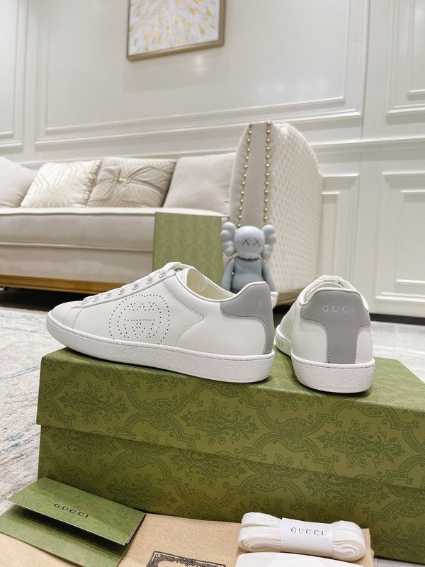 Gucci crisp white luxury sneakers view 7 everyday casual design