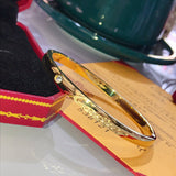 Close-up detail view of Cartier unisex jewelry piece