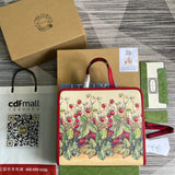Close-up detail of understated bag design