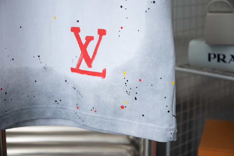 Front view of Louis Vuitton cotton t-shirt with monogram-inspired silhouette