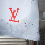 Front view of Louis Vuitton cotton t-shirt with monogram-inspired silhouette
