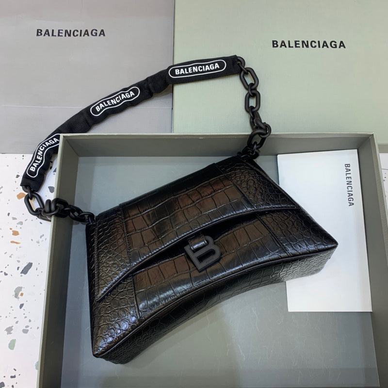 Sleek Faux Leather Handbag - Signature Hardware Accents | Women's Designer-Inspired Purse #270 - side angle view (image 2) of designer-inspired handbag