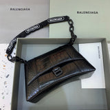 Sleek Faux Leather Handbag - Signature Hardware Accents | Women's Designer-Inspired Purse #270 - side angle view (image 2) of designer-inspired handbag