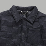 Full styled look of Louis Vuitton luxury clothing with monogram-inspired silhouette