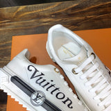 Louis Vuitton shoes Style 198 - close-up of classic monogram styling