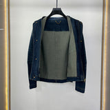 Side profile of Louis Vuitton luxury clothing with runway-inspired design