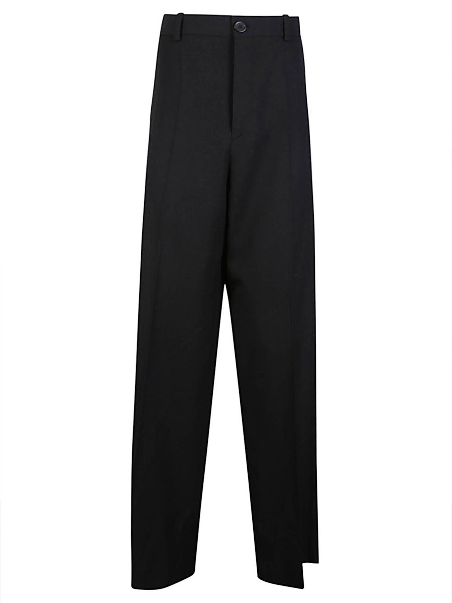 Balenciaga Pants? BALENCIAGA Men's Large Fit Wool Trousers with Hidden Zip Premium Designer Casual Trousers