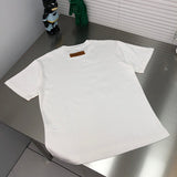 Front view of Louis Vuitton cotton t-shirt with label-forward styling