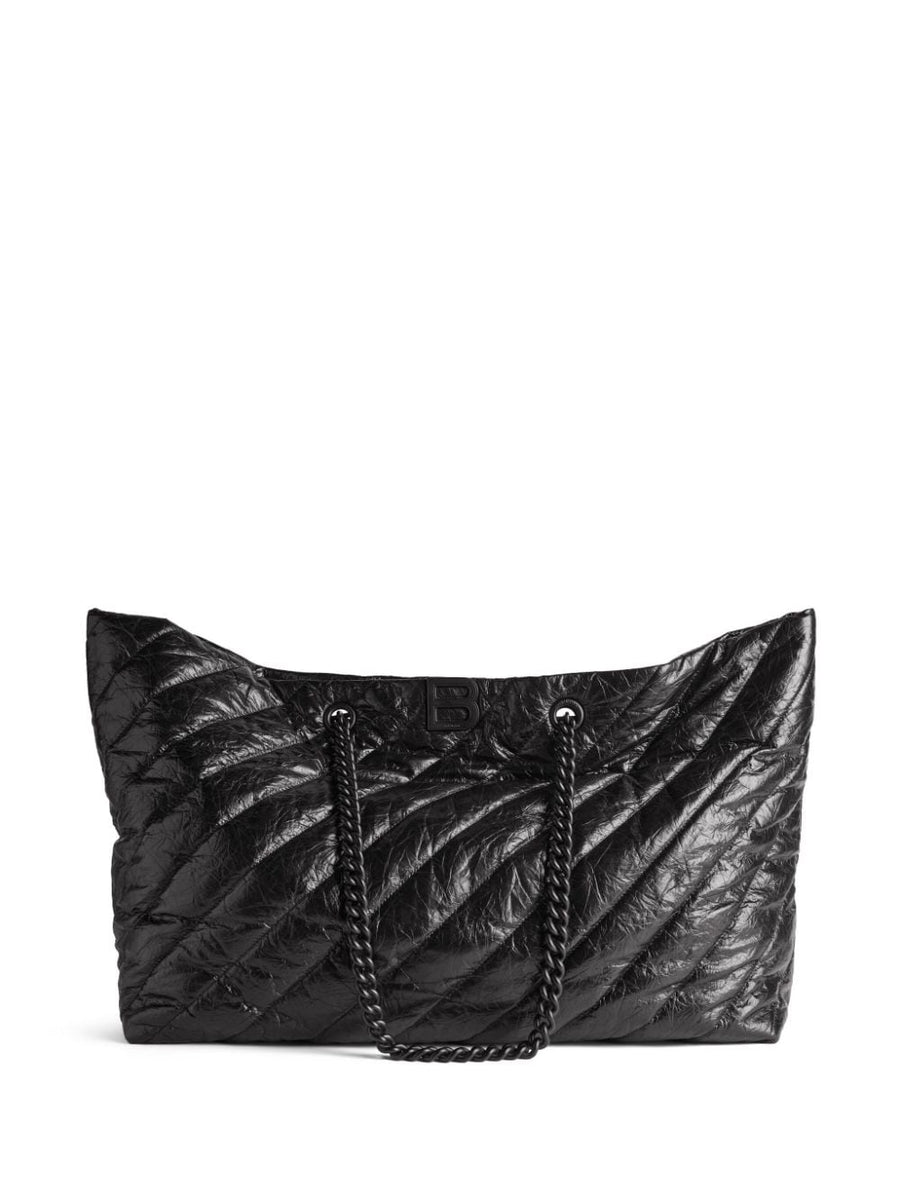 Balenciaga Bags? BALENCIAGA Crush Leather Tote Handbag - 58 cm Premium Designer Shoulder Bag