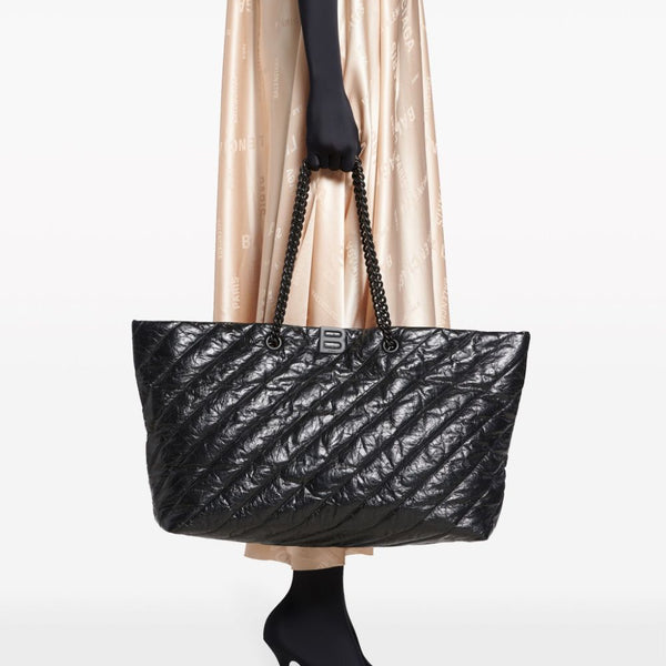 Balenciaga Bags- BALENCIAGA Crushed Calf Mini Carry-All Tote Handbag Premium Designer Shoulder Bag