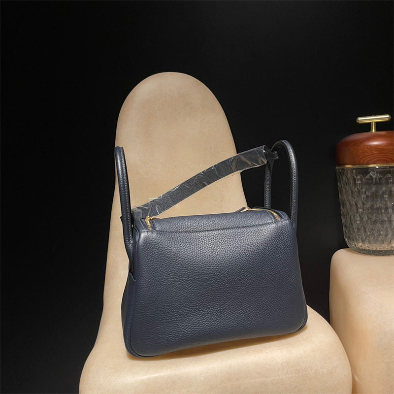Close-up detail of tailored bag design
