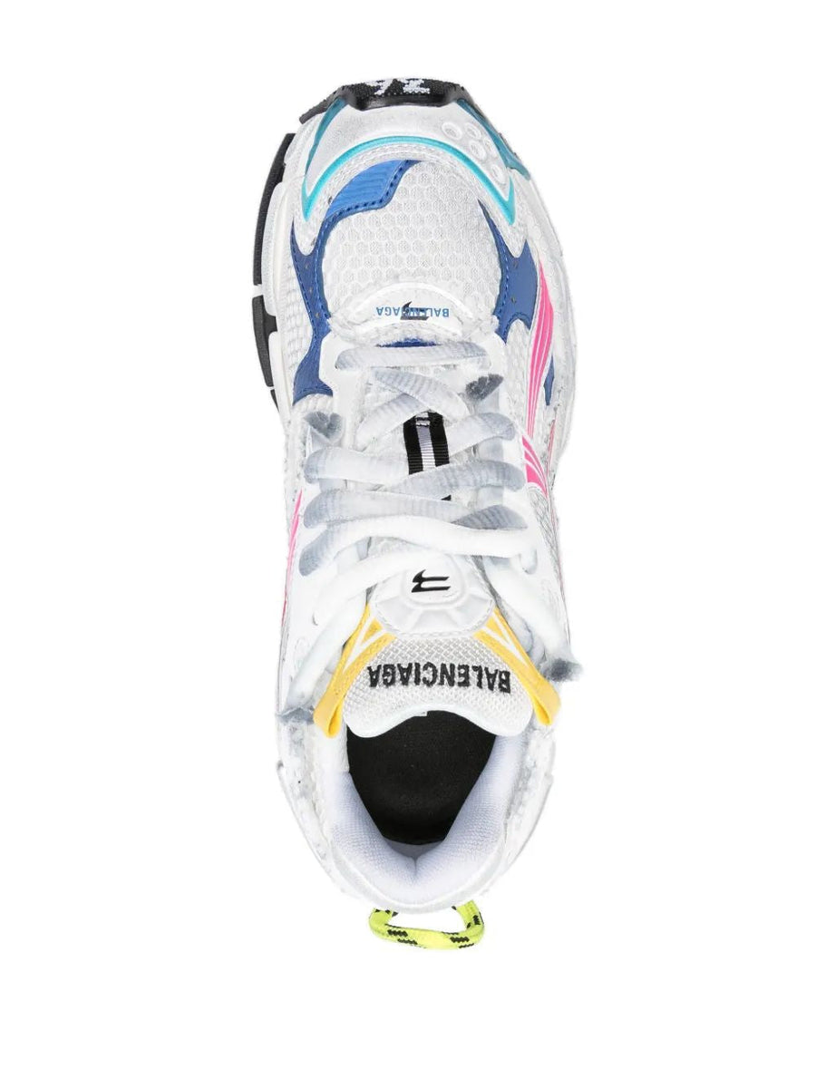 Close-up of Balenciaga sneakers hardware and fine stitching