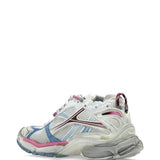 Close-up of Balenciaga sneakers hardware and fine stitching