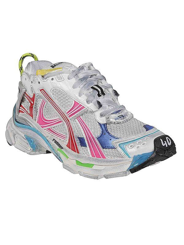 Balenciaga Shoes? BALENCIAGA Men's Multicolor Runner Mesh Sneakers Comfortable Everyday Designer Shoes