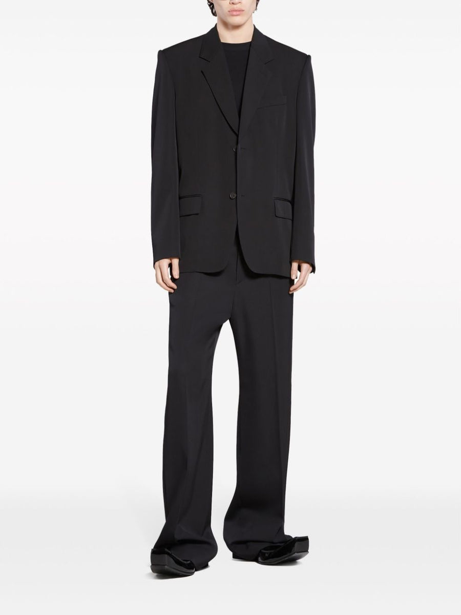 Balenciaga Jackets? BALENCIAGA Wool Single-Breasted Blazer Jacket Stylish Everyday Designer Outerwear