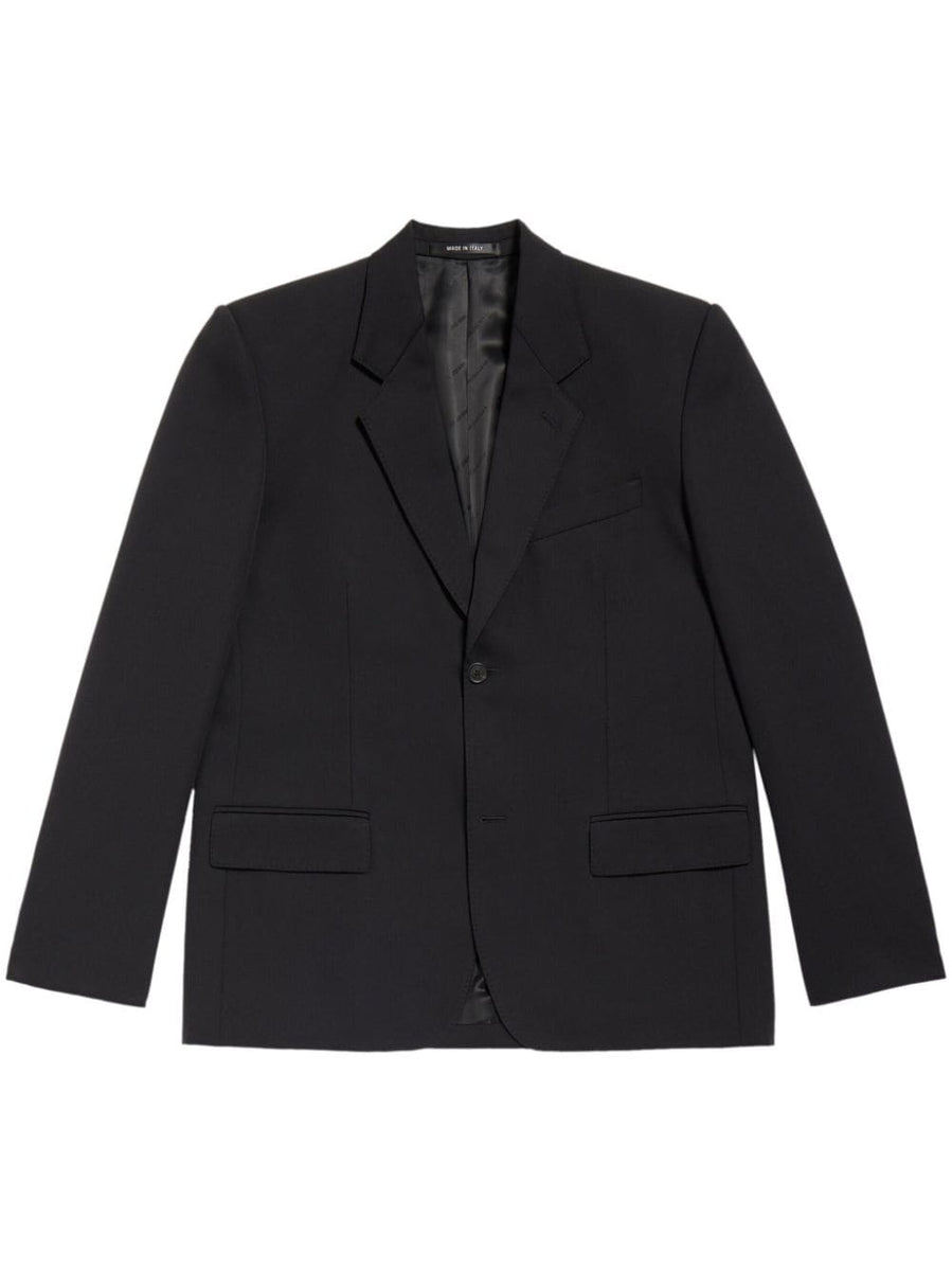 Balenciaga Jackets? BALENCIAGA Wool Single-Breasted Blazer Jacket Stylish Everyday Designer Outerwear