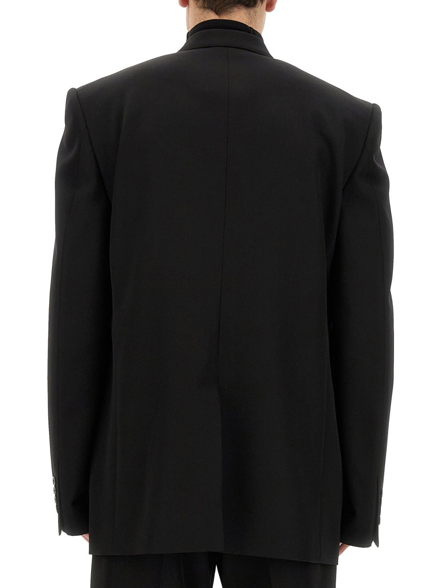 Balenciaga outerwear side profile designer luxury fashion