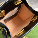 Side profile of refined signature women's handbag – women's premium purse