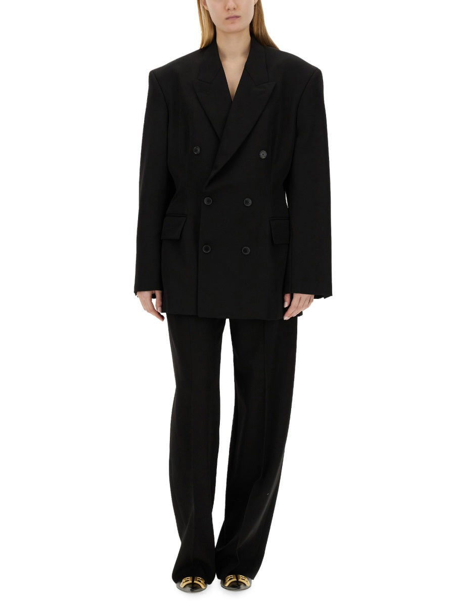 Balenciaga premium outerwear detail and craftsmanship close-up