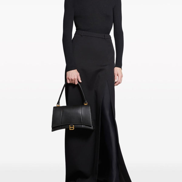 Balenciaga Skirts? BALENCIAGA High-Waisted Floor-Length Midi Skirt with Slit Elegant Designer Casual Skirt