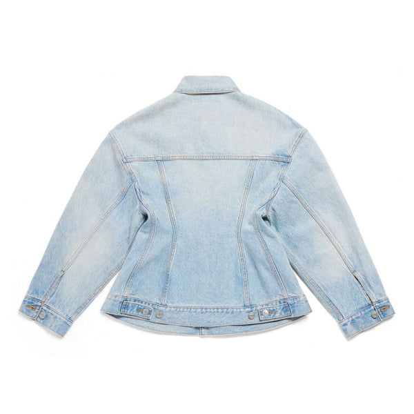 Balenciaga Jackets- BALENCIAGA Hourglass Denim Jacket for Women Premium Casual Designer Jacket