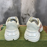 Gucci sneakers detailed view showing premium designer craftsmanship