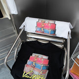 Side profile of Louis Vuitton cotton t-shirt with relaxed-fit cut
