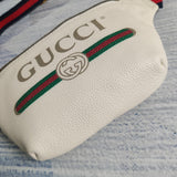 Close-up detail of classic signature women's handbag – women's statement bag