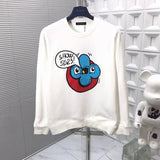 Front view of Louis Vuitton luxury clothing with signature branding