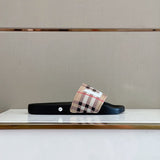 Burberry Red Slip-On Sneakers - Toe Detail View